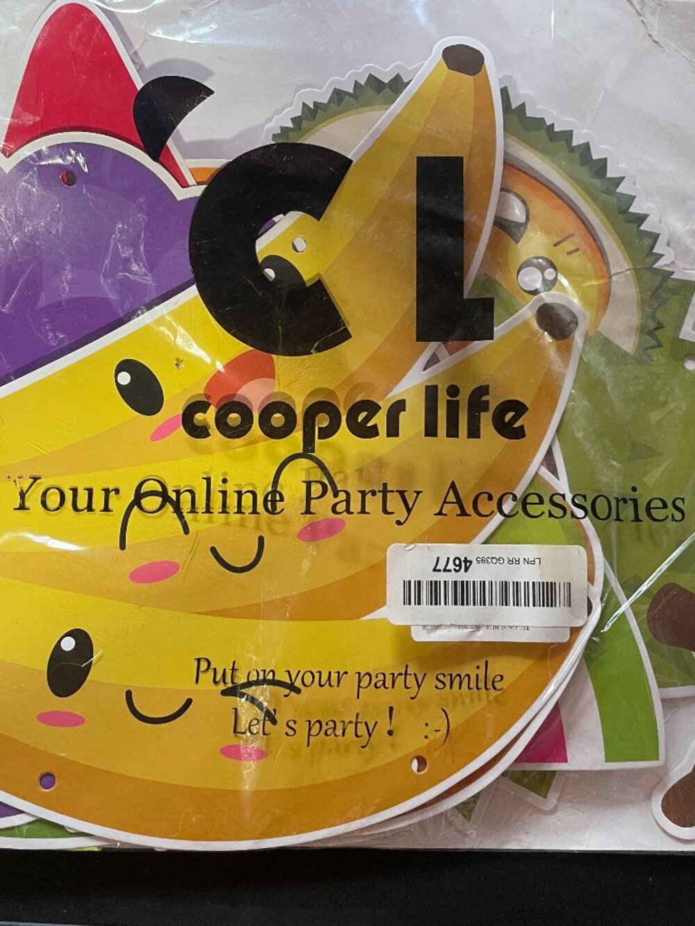 Cooper Life Party Fruit Party Banner